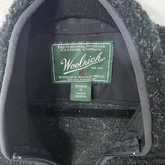 WOOLRICH vest heather grey fleece women’s vest xsmall - Picture 3 of 8